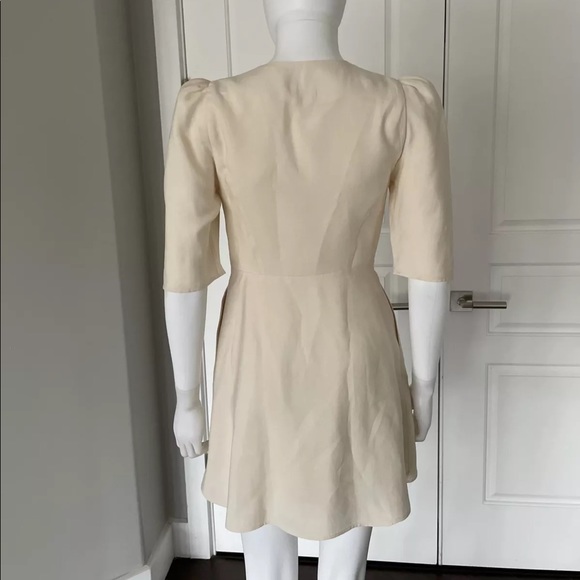 BA&SH Astrid puff sleeves linen dress - Picture 4 of 7